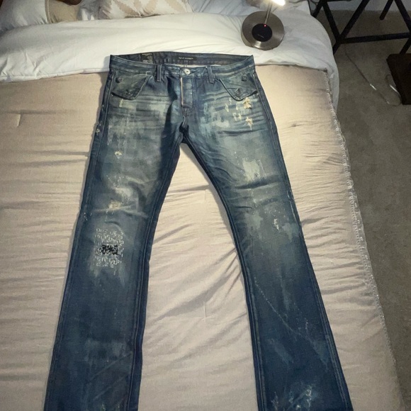 Medium blue wash jeans